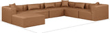 Cube Vegan Leather Modular Sectional: Luxurious, Contemporary Design for Elegant Living Spaces