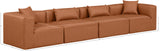 Cube Vegan Leather Modular Sofa - Luxurious Contemporary Design for Modern Living Spaces