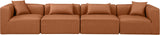 Cube Vegan Leather Modular Sofa - Luxurious Contemporary Design for Modern Living Spaces
