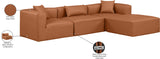 Cube Vegan Leather Modular Sectional - Modern Elegance and Versatile Comfort for Stylish Living Spaces