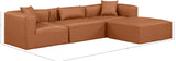 Cube Vegan Leather Modular Sectional - Modern Elegance and Versatile Comfort for Stylish Living Spaces