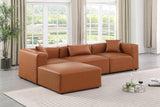 Cube Vegan Leather Modular Sectional - Modern Elegance and Versatile Comfort for Stylish Living Spaces