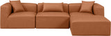 Cube Vegan Leather Modular Sectional - Modern Elegance and Versatile Comfort for Stylish Living Spaces