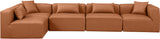Cube Vegan Leather Modular Sectional - Elevate Your Living Space with Modern Elegance and Comfort