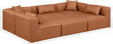 Cube Modular Sectional - Luxurious Vegan Leather Design for Contemporary Living Spaces and Comfort