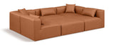 Cube Modular Sectional - Luxurious Vegan Leather Design for Contemporary Living Spaces and Comfort