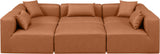 Cube Modular Sectional - Luxurious Vegan Leather Design for Contemporary Living Spaces and Comfort