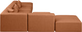 Cube Vegan Leather Modular Sectional - Modern Elegance and Comfort for Contemporary Spaces