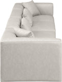 Cube Vegan Leather Modular Sofa - Luxurious Contemporary Design for Modern Living Spaces