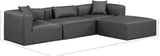 Cube Vegan Leather Modular Sectional - Modern Elegance and Versatile Comfort for Stylish Living Spaces