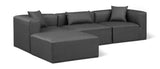 Cube Vegan Leather Modular Sectional - Modern Elegance and Versatile Comfort for Stylish Living Spaces