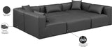 Cube Modular Sectional - Luxurious Vegan Leather Design for Contemporary Living Spaces and Comfort