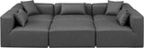 Cube Modular Sectional - Luxurious Vegan Leather Design for Contemporary Living Spaces and Comfort
