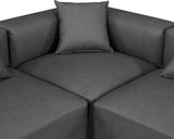 Cube Vegan Leather Modular Sectional - Modern Elegance and Comfort for Contemporary Spaces