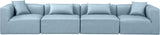 Cube Vegan Leather Modular Sofa - Luxurious Contemporary Design for Modern Living Spaces