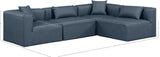 Cube Vegan Leather Modular Sectional - Stylish Comfort for Modern Living Spaces with Versatile Design