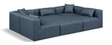 Cube Modular Sectional - Luxurious Vegan Leather Design for Contemporary Living Spaces and Comfort
