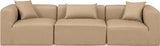 Cube Vegan Leather Modular Sofa - Luxurious Comfort Meets Modern Elegance for Any Living Space