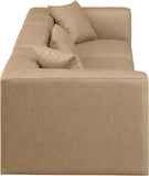 Cube Vegan Leather Modular Sofa - Luxurious Comfort Meets Modern Elegance for Any Living Space
