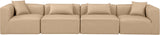 Cube Vegan Leather Modular Sofa - Luxurious Contemporary Design for Modern Living Spaces