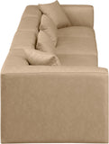 Cube Vegan Leather Modular Sofa - Luxurious Contemporary Design for Modern Living Spaces