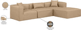 Cube Vegan Leather Modular Sectional - Modern Elegance and Versatile Comfort for Stylish Living Spaces