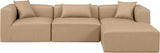Cube Vegan Leather Modular Sectional - Modern Elegance and Versatile Comfort for Stylish Living Spaces