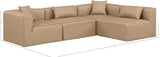 Cube Vegan Leather Modular Sectional - Stylish Comfort for Modern Living Spaces with Versatile Design