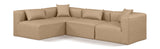Cube Vegan Leather Modular Sectional - Stylish Comfort for Modern Living Spaces with Versatile Design