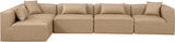 Cube Vegan Leather Modular Sectional - Elevate Your Living Space with Modern Elegance and Comfort