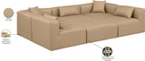 Cube Modular Sectional - Luxurious Vegan Leather Design for Contemporary Living Spaces and Comfort