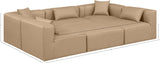 Cube Modular Sectional - Luxurious Vegan Leather Design for Contemporary Living Spaces and Comfort
