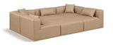Cube Modular Sectional - Luxurious Vegan Leather Design for Contemporary Living Spaces and Comfort