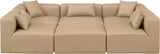 Cube Modular Sectional - Luxurious Vegan Leather Design for Contemporary Living Spaces and Comfort