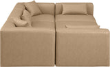 Cube Modular Sectional - Luxurious Vegan Leather Design for Contemporary Living Spaces and Comfort