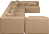 Cube Vegan Leather Modular Sectional - Modern Elegance for Contemporary Living Spaces and Offices