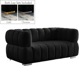 Gwen Velvet Loveseat - Luxurious Comfort & Contemporary Style with Tufting and Custom Legs Options