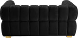 Gwen Velvet Loveseat - Luxurious Comfort & Contemporary Style with Tufting and Custom Legs Options