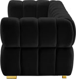 Gwen Velvet Loveseat - Luxurious Comfort & Contemporary Style with Tufting and Custom Legs Options