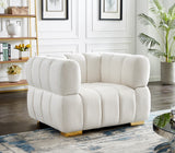 Gwen Velvet Chair: Luxurious Comfort Meets Contemporary Elegance with Customizable Legs and Tufting