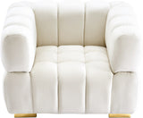 Gwen Velvet Chair: Luxurious Comfort Meets Contemporary Elegance with Customizable Legs and Tufting