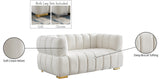 Gwen Velvet Loveseat - Luxurious Comfort & Contemporary Style with Tufting and Custom Legs Options