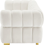 Gwen Velvet Loveseat - Luxurious Comfort & Contemporary Style with Tufting and Custom Legs Options