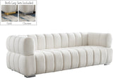 Gwen Velvet Sofa - Luxurious Comfort with Deep Biscuit Tufting & Custom Gold or Chrome Legs