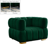 Gwen Velvet Chair: Luxurious Comfort Meets Contemporary Elegance with Customizable Legs and Tufting