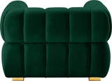 Gwen Velvet Chair: Luxurious Comfort Meets Contemporary Elegance with Customizable Legs and Tufting