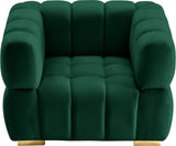 Gwen Velvet Chair: Luxurious Comfort Meets Contemporary Elegance with Customizable Legs and Tufting