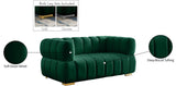 Gwen Velvet Loveseat - Luxurious Comfort & Contemporary Style with Tufting and Custom Legs Options