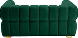 Gwen Velvet Loveseat - Luxurious Comfort & Contemporary Style with Tufting and Custom Legs Options