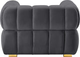 Gwen Velvet Chair: Luxurious Comfort Meets Contemporary Elegance with Customizable Legs and Tufting